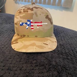 Lions not Sheep AR-15 hat. Desert camo